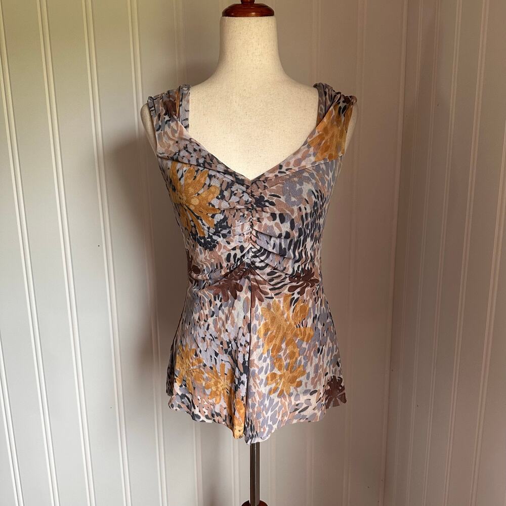 Vintage Y2K Mesh Babydoll Top S